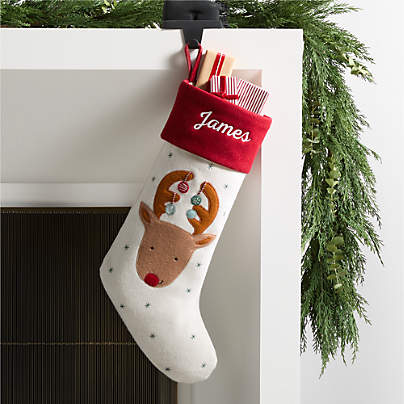 Festive Friends Felt Reindeer Kids Christmas Stocking