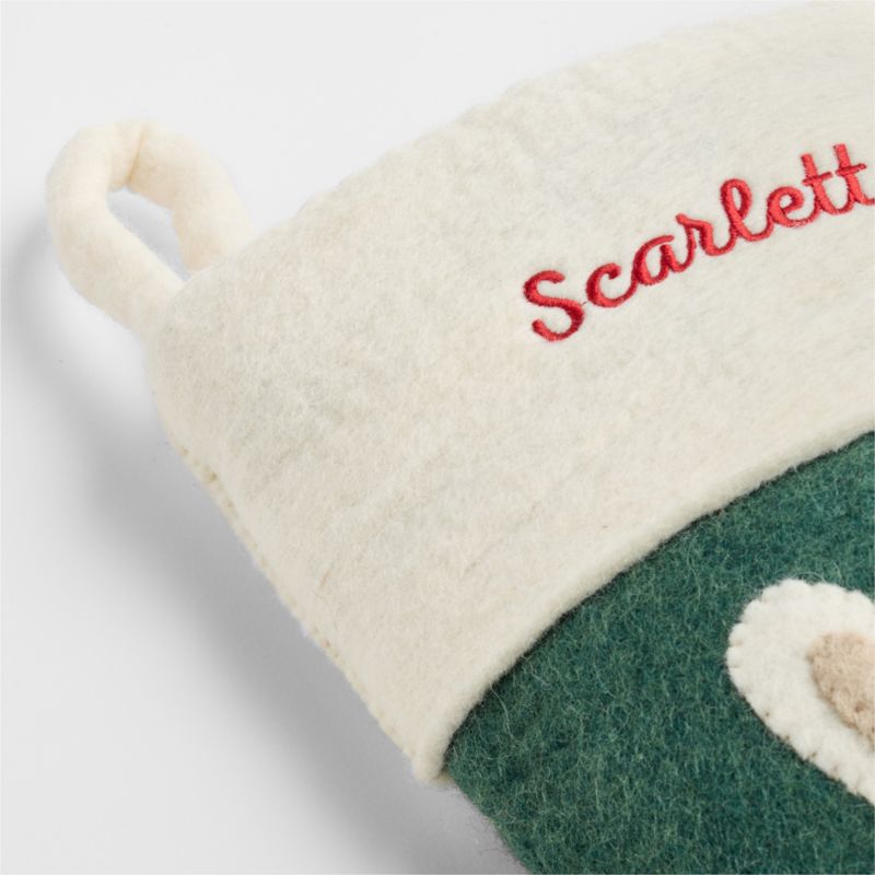 Festive Friends Bunny Kids Christmas Stocking - image 4 of 6