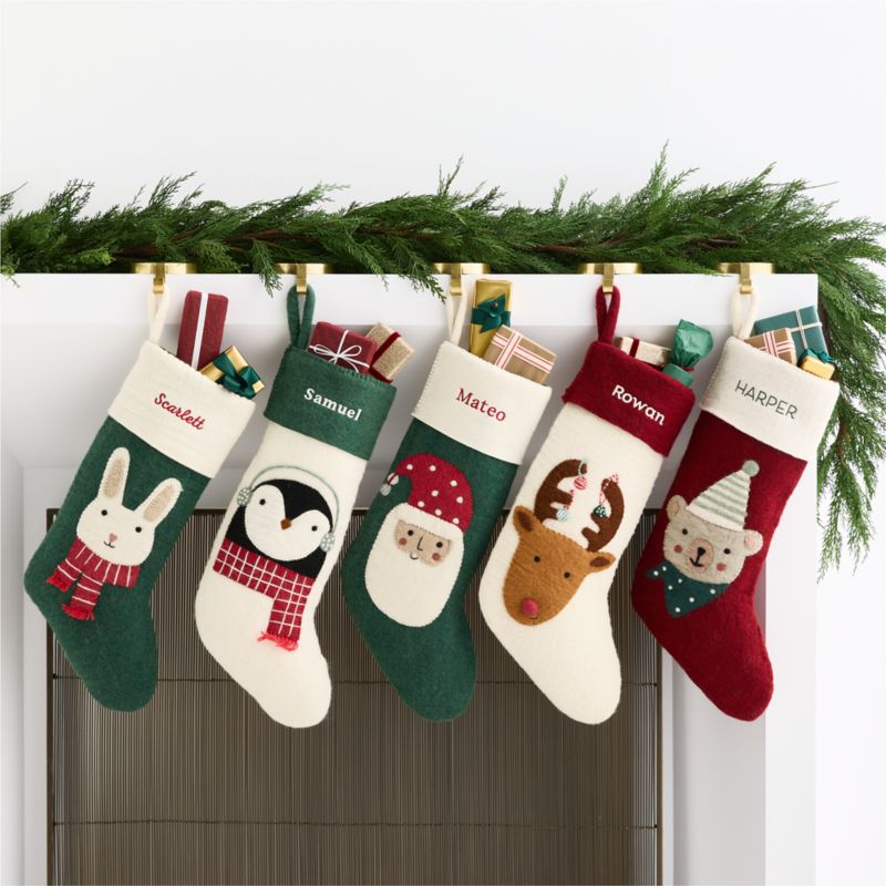 Festive Friends Santa Kids Christmas Stocking - image 1 of 6