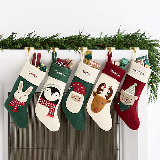 Festive Friends Bunny Kids Christmas Stocking