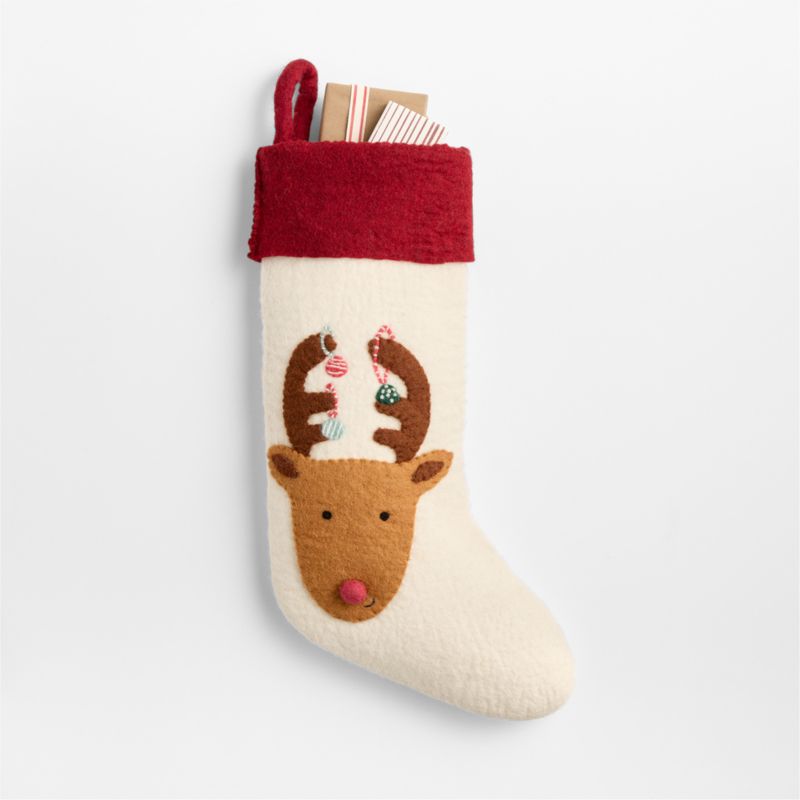 Festive Friends Reindeer Kids Christmas Stocking - image 4 of 7