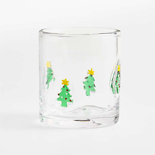 Festive Tree Icon 15-Oz. Double Old-Fashioned Glass