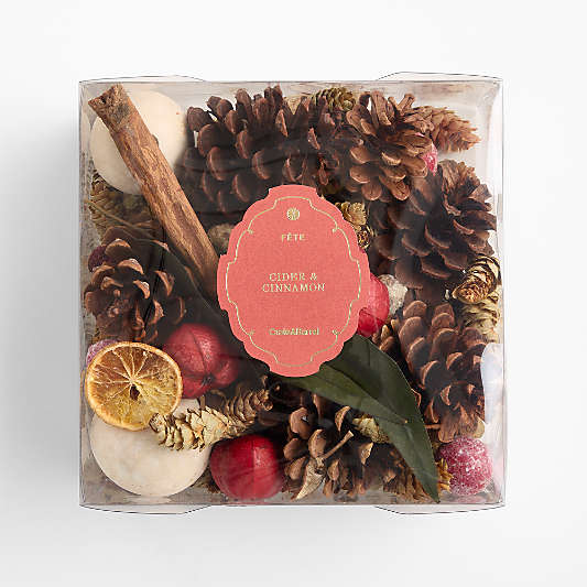 Fete Orange Cinnamon Scented Decorative Bowl Filler