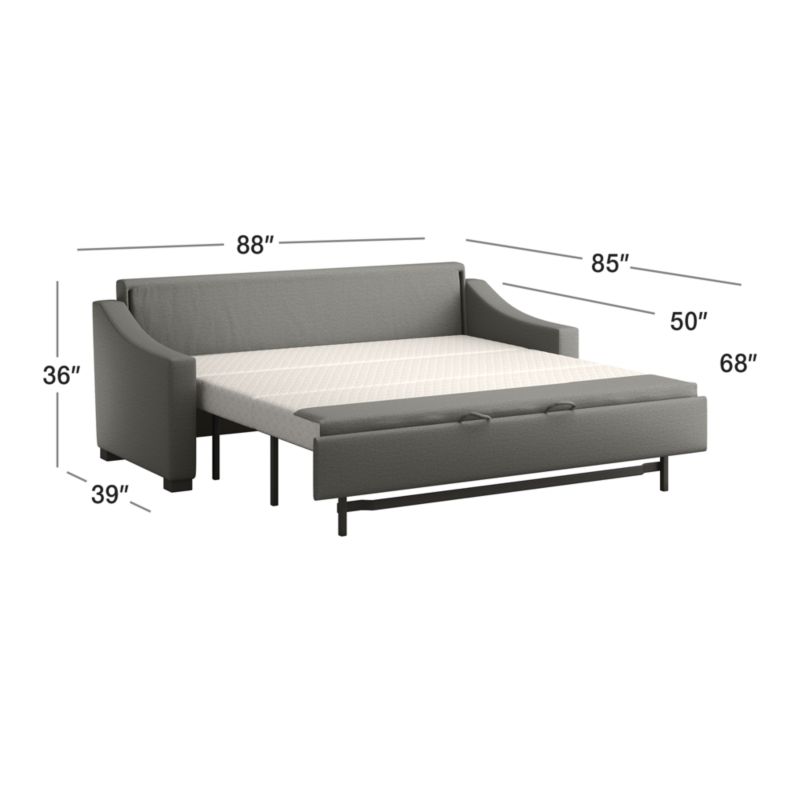 View Fuller King Slope Arm Sleeper Sofa - image 3 of 9