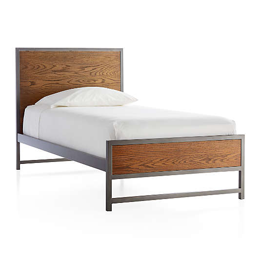 Fulton Street Brown Twin Bed