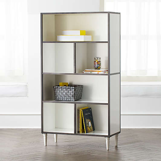 Fulton Street Tall White Bookcase