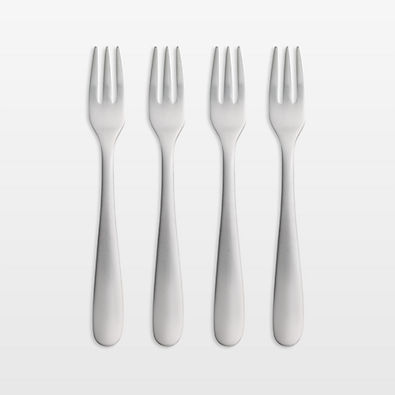 View Fusion Satin Appetizer Forks, Set of 4 details