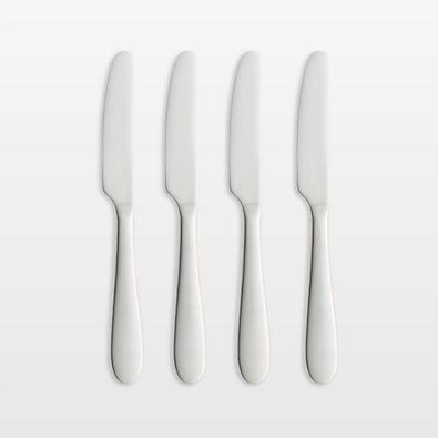 View Fusion Satin Butter Knives, Set of 4 details