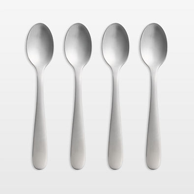 View Fusion Satin Coffee Spoons, Set of 4 details