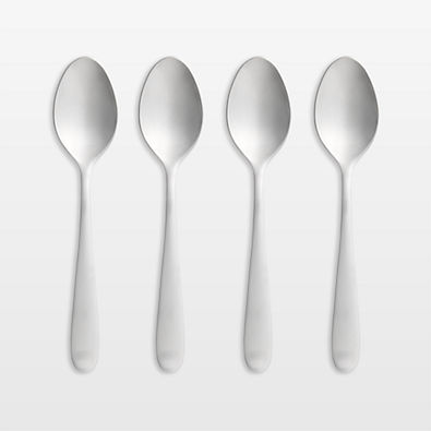 View Fusion Satin Dinner Spoons, Set of 4 details