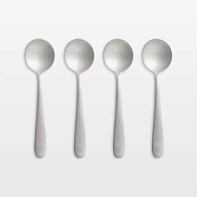 Fusion Satin Soup Spoons, Set of 4