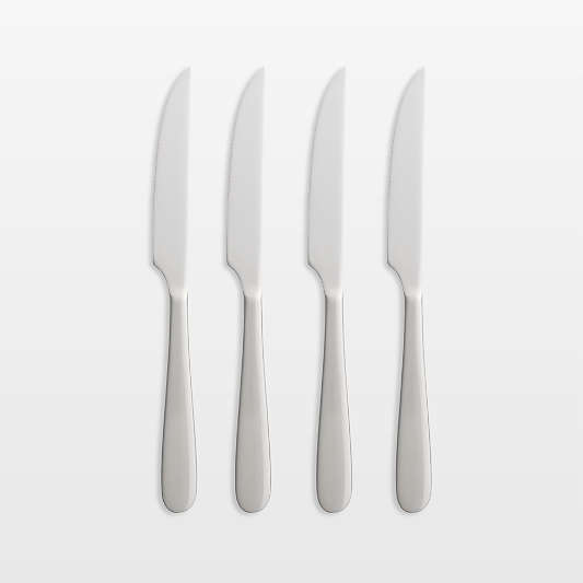 Fusion Satin Steak Knives, Set of 4