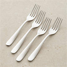 Fusion Satin Dinner Forks, Set of 4 | Crate & Barrel