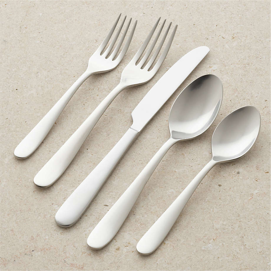 Fusion 20Piece Flatware Set + Reviews Crate & Barrel