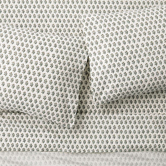 Favorite Washed Organic Cotton Desert Bloom Full Bed Sheet Set