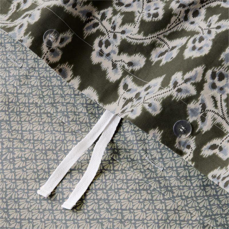 Favorite Washed Organic Cotton Winding Garden King Reversible Duvet Cover - image 3 of 7