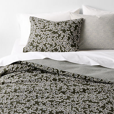 View Favorite Washed Organic Cotton Winding Garden Full/Queen Reversible Duvet Cover details