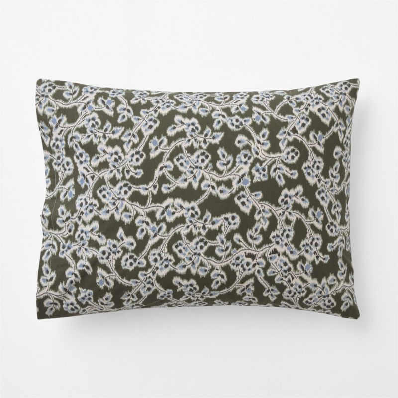 Favorite Washed Reversible Organic Cotton Winding Garden King Bed Pillow Sham - image 1 of 3