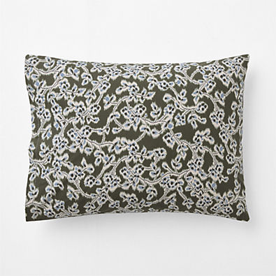 View Favorite Washed Reversible  Organic Cotton Winding Garden Standard Bed Pillow Sham details