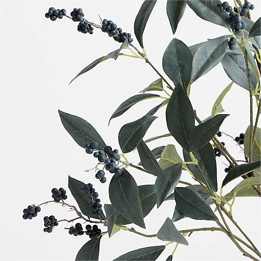 Faux Blueberry Branch 57"