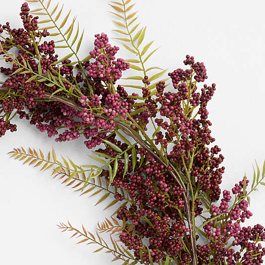 Faux Burgundy Chili Berry Garland 72"