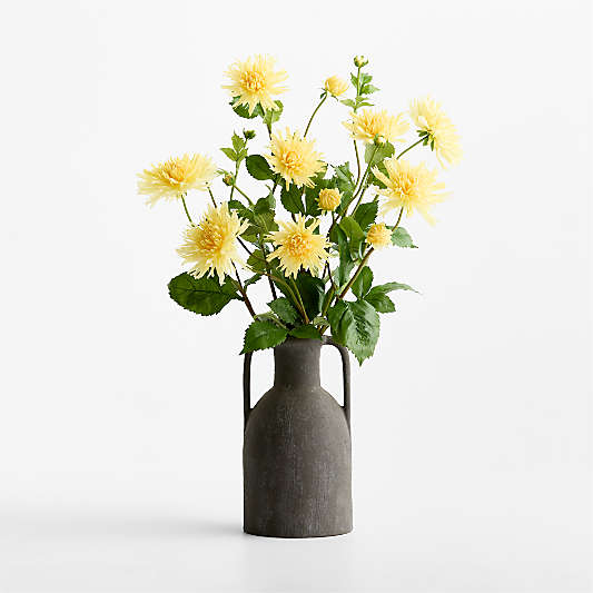 Faux Butter Yellow Dahlia Stem 39"
