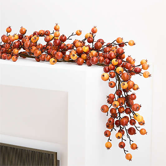 Faux Crab Apple Garland 72"