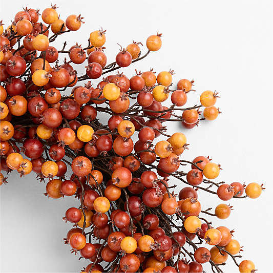 Faux Crab Apple Wreath 28"