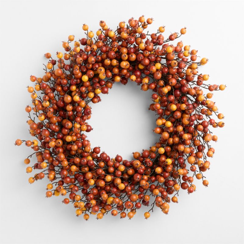 Faux Crab Apple Wreath 28" - image 2 of 4