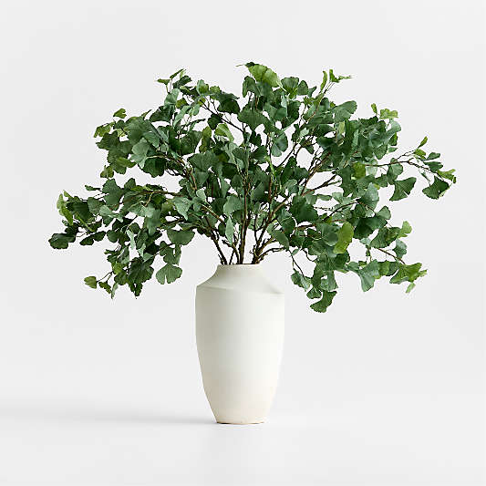 Faux Green Ginkgo Branch 51"
