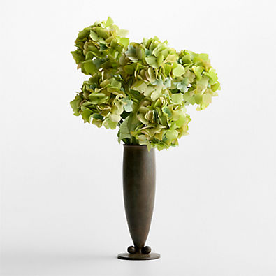View Faux Green Hydrangea Stem 30" details