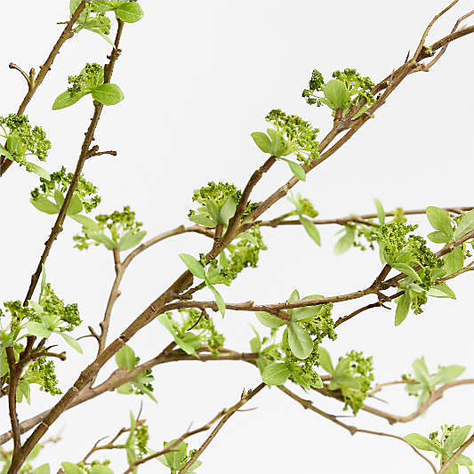 Faux Green Leaf Spray 51"