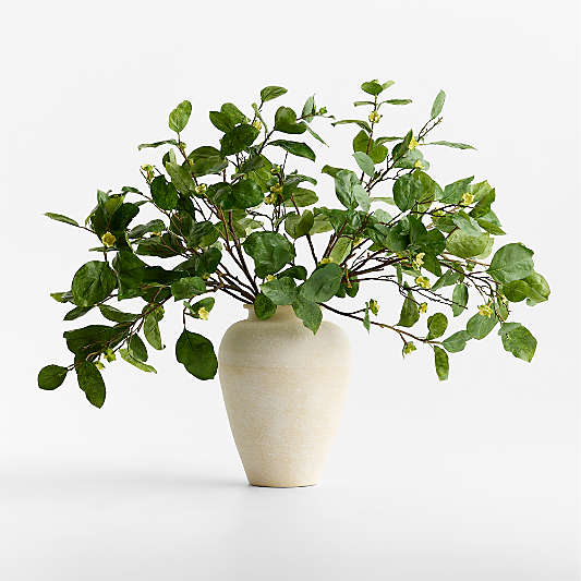 Faux Green Persimmon Branch 41"