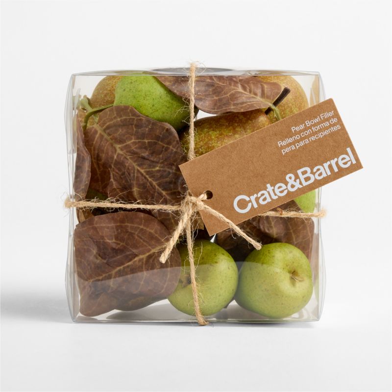 Faux Green Pear Decorative Bowl Filler - image 1 of 2