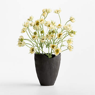 Faux Light Yellow Flannel Flower 31"