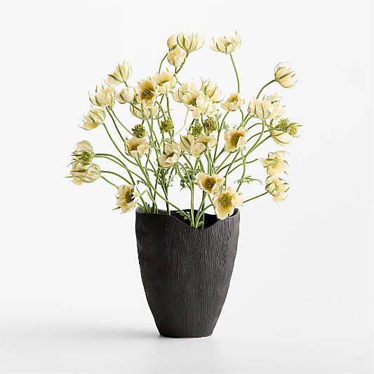 Faux Light Yellow Flannel Flower 31"