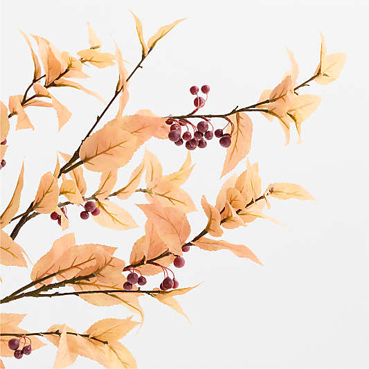 Faux Leaf Berry Spray 44"