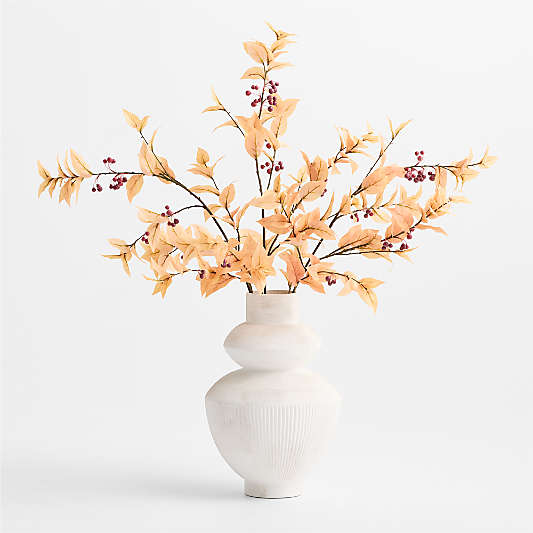 Faux Leaf Berry Spray 44"
