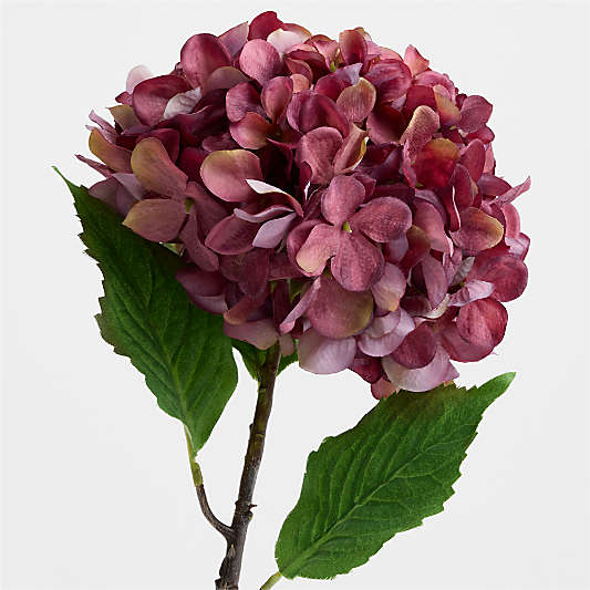 Faux Mauve Hydrangea Stem 31"