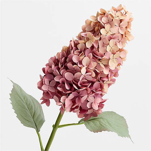 Faux Mauve Oakleaf Hydrangea Stem 30"