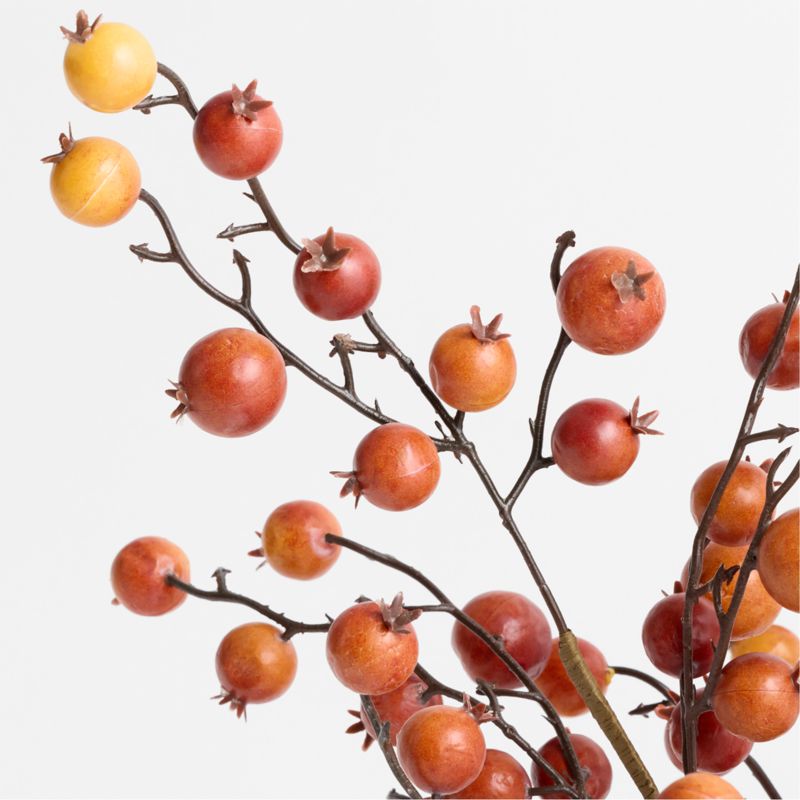 Faux Orange Crab Apple Stem 32" - image 1 of 3