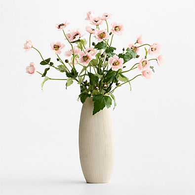 View Faux Pink Japanese Anemone Spray 44" details