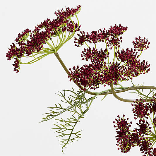 Faux Purple Queen Anne's Lace Stem 43"