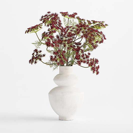 Faux Purple Queen Anne's Lace Stem 43"