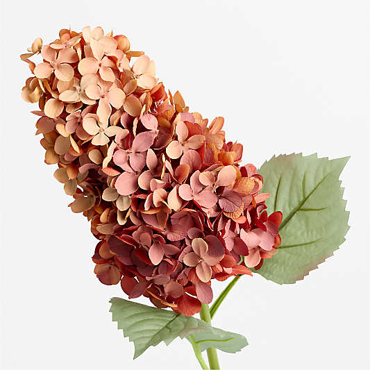 Faux Rust Oakleaf Hydrangea Stem 30"