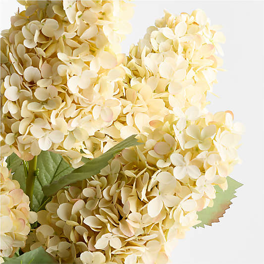 Faux White Cone Hydrangea Stem 31"