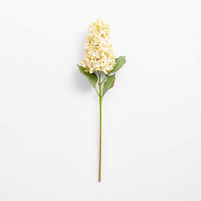 Faux White Cone Hydrangea Stem 31"