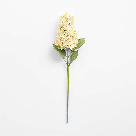 Faux White Cone Hydrangea Stem 31"