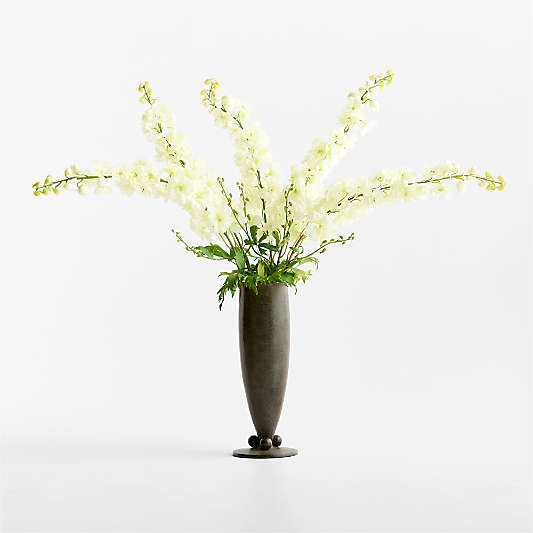 Faux White Delphinium Stem 43"