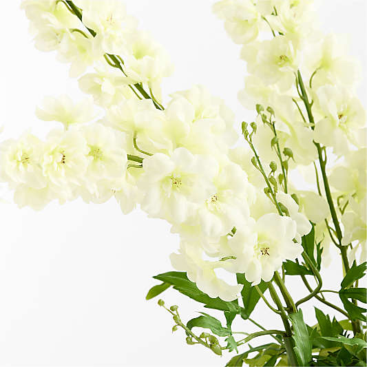 Faux White Delphinium Stem 43"